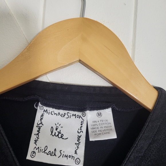 VTG Michael Simon Christmas Embroidered Candy Button Up Cardigan Women's M - Picture 9 of 9